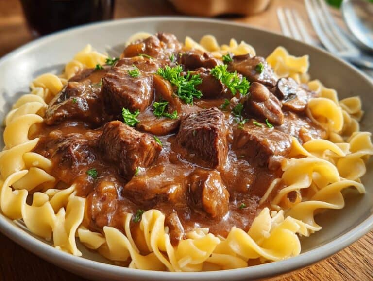 Beef Tips Noodles