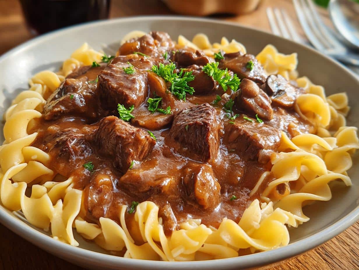Beef Tips Noodles
