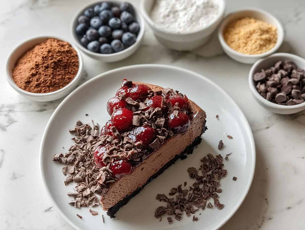 Black Forest Cheesecake: Amazing 1st Try - Black Forest Cheesecake - additional detail