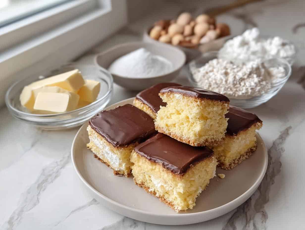 Boston Cream Poke Cake: Wonderful Easy Dessert - Boston Cream Poke Cake - additional detail