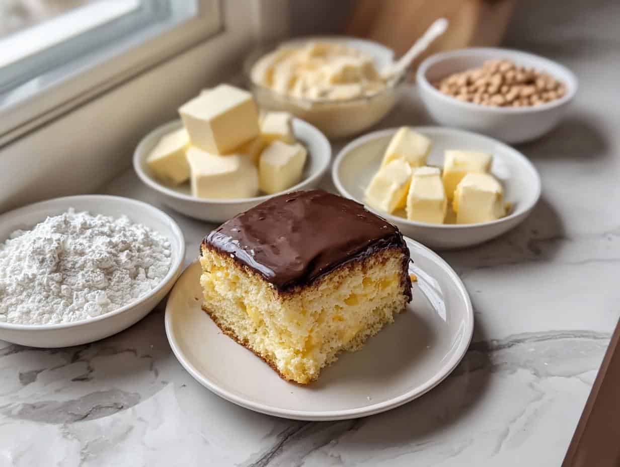 Boston Cream Poke Cake: Wonderful Easy Dessert - Boston Cream Poke Cake - additional detail