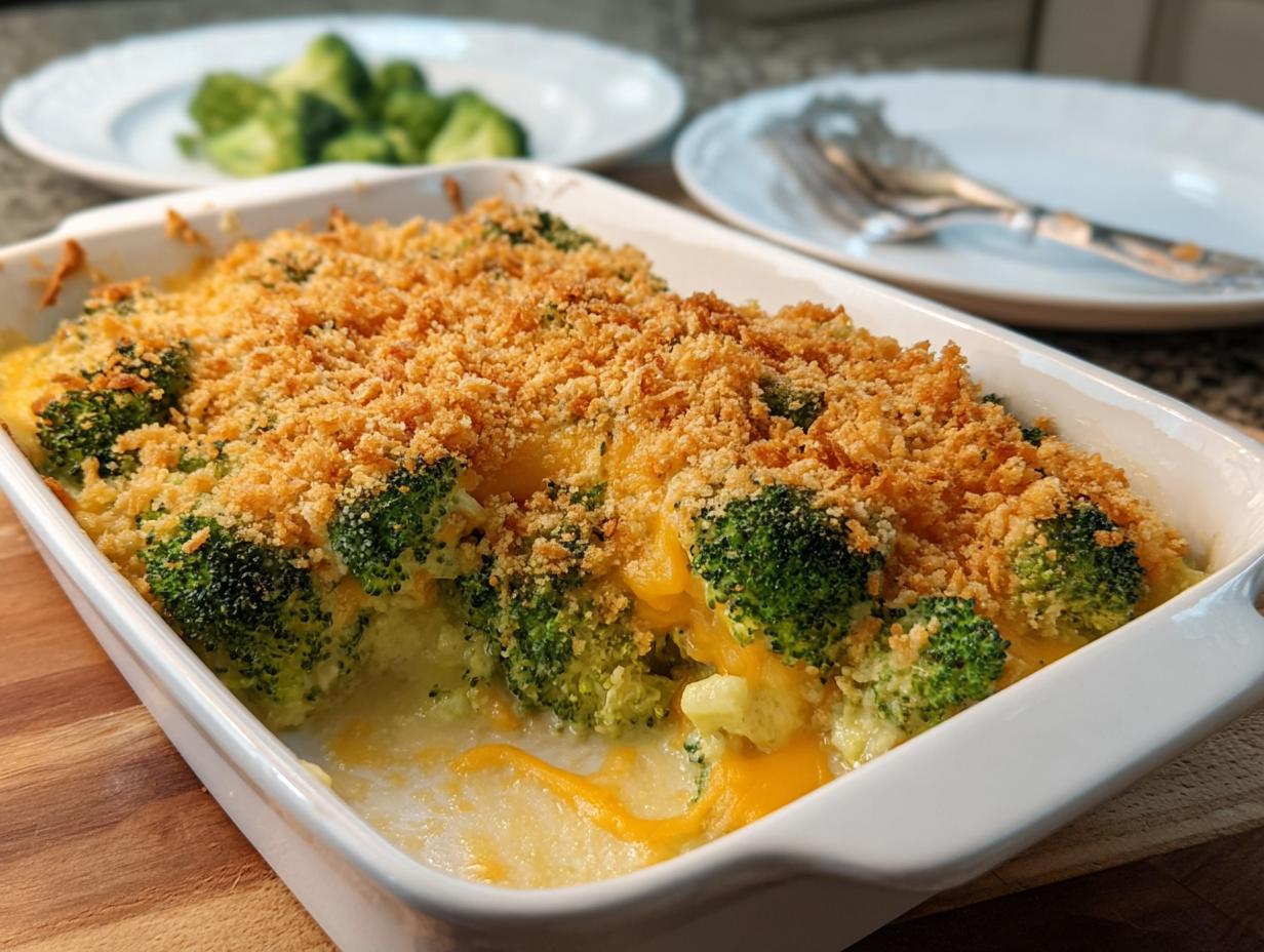 Broccoli Cheese Casserole: Delicious Comfort - Broccoli Cheese Casserole - additional detail