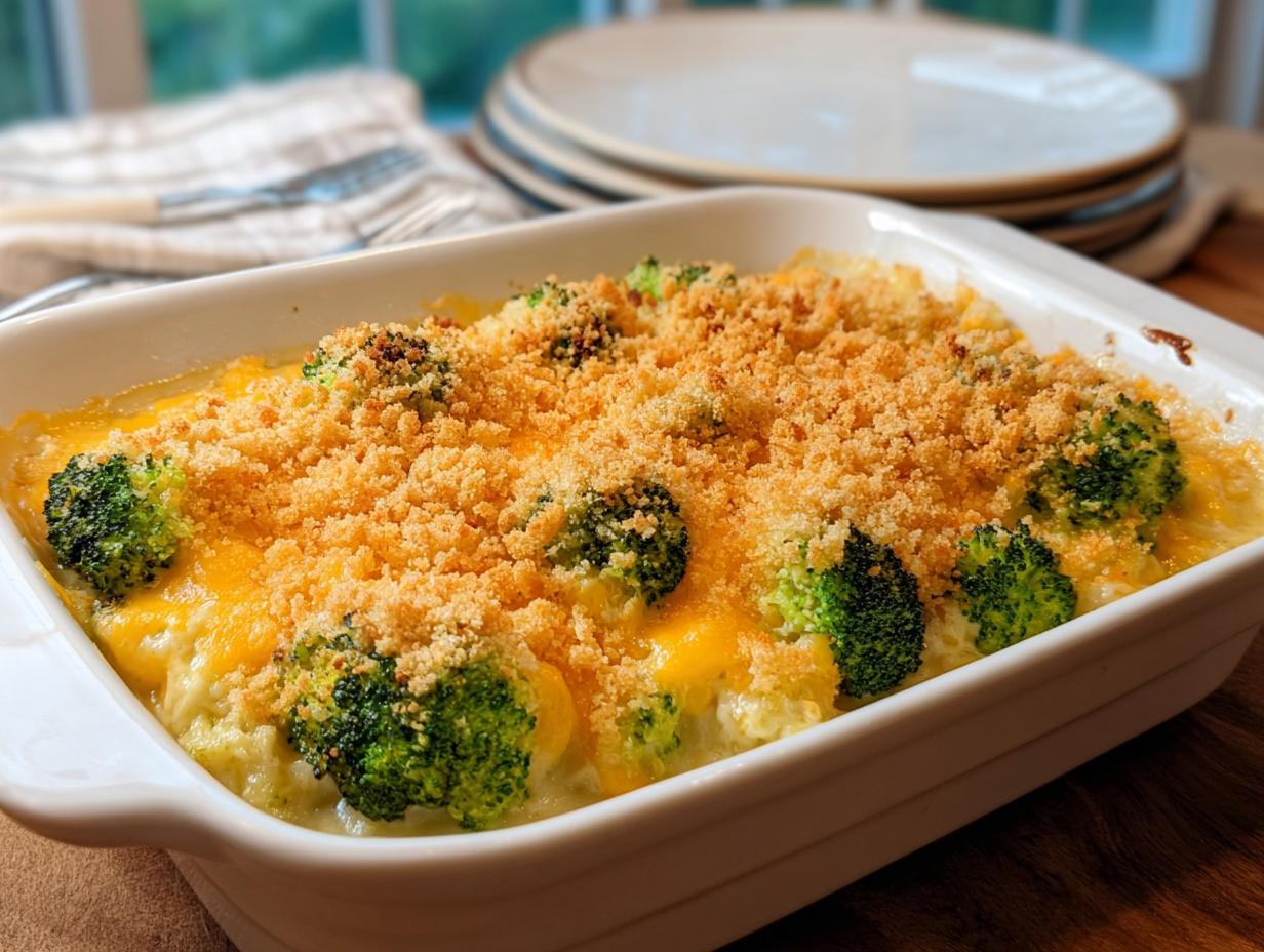 Broccoli Cheese Casserole: Delicious Comfort - Broccoli Cheese Casserole - additional detail