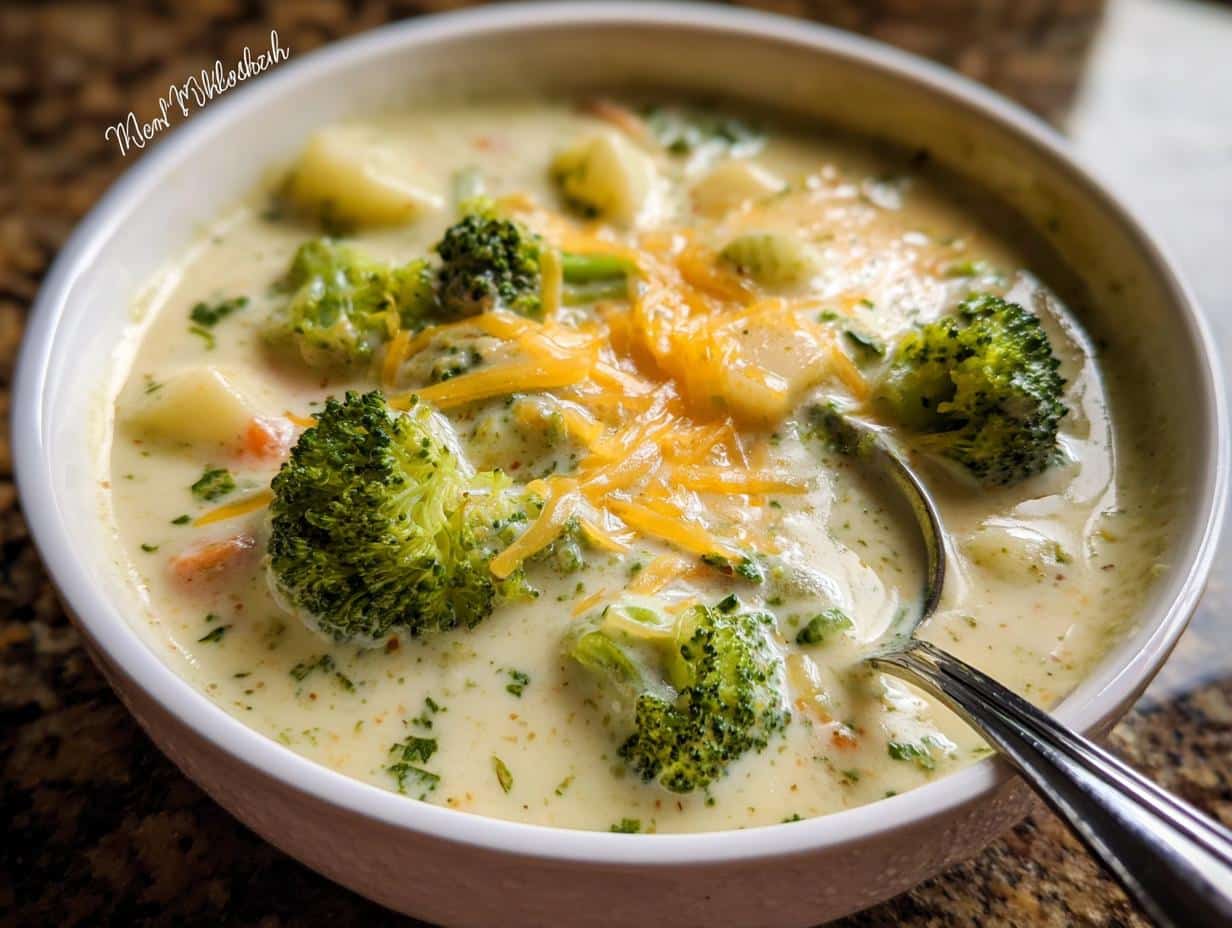 Broccoli Potato Cheddar Soup