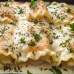 Chicken Alfredo Lasagna Roll