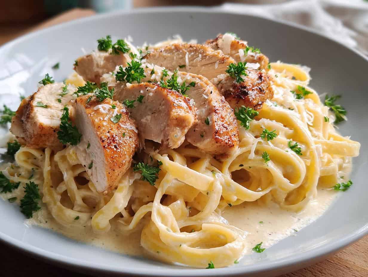 Chicken Alfredo Pasta: 1 Easy Dinner - Chicken Alfredo Pasta - additional detail