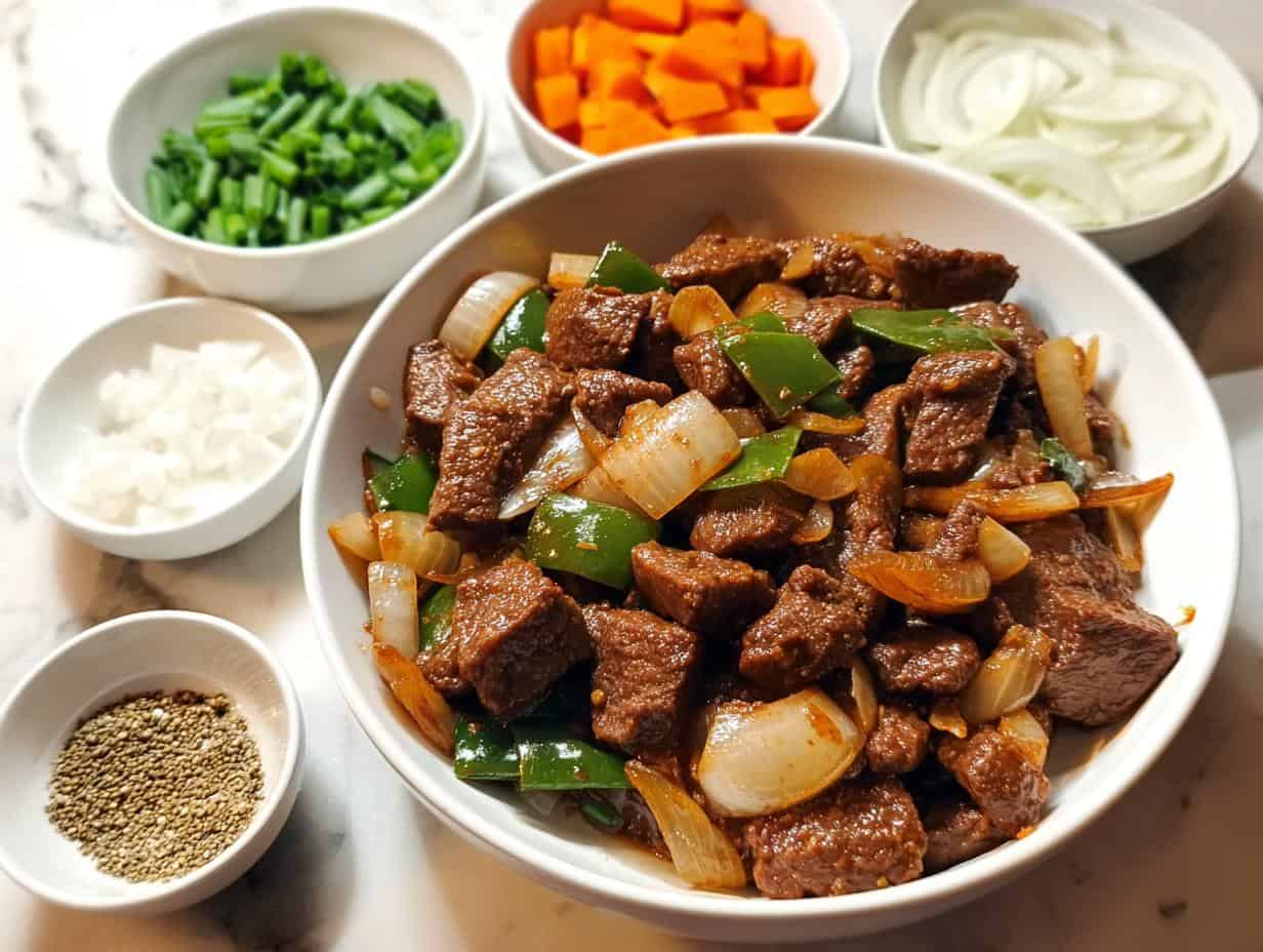 Chinese Beef Onion Stir: 10 Minute Magic - Chinese Beef Onion Stir - additional detail