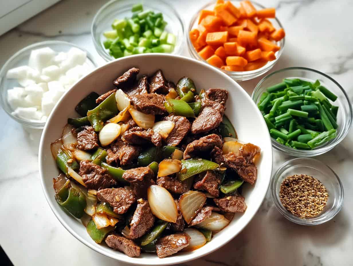 Chinese Beef Onion Stir: 10 Minute Magic - Chinese Beef Onion Stir - additional detail