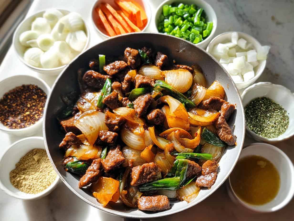Chinese Beef Onion Stir