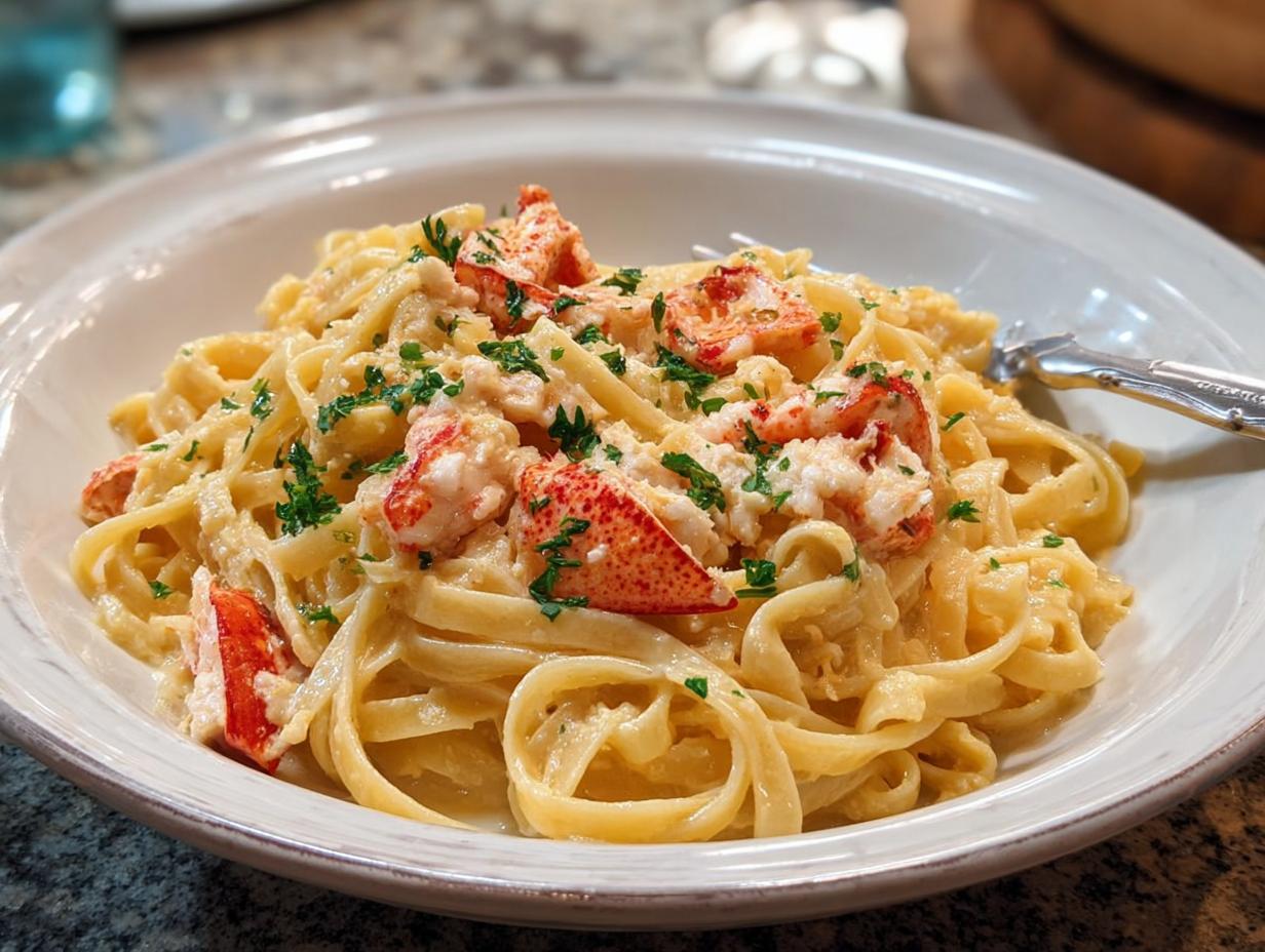 Creamy Lobster Pasta: 1 Amazing Comfort Dish - Creamy Lobster Pasta - additional detail