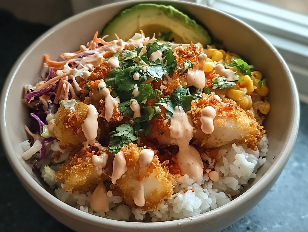 Crispy Fish Taco Bowls