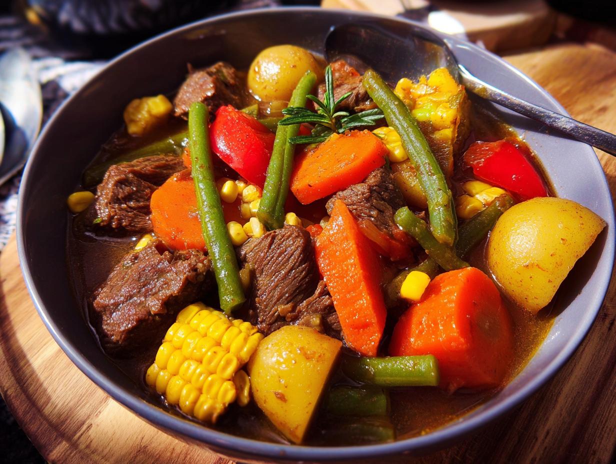 Easy Crockpot Summer Beef Stew Delight - Crockpot Summer Beef Stew - additional detail