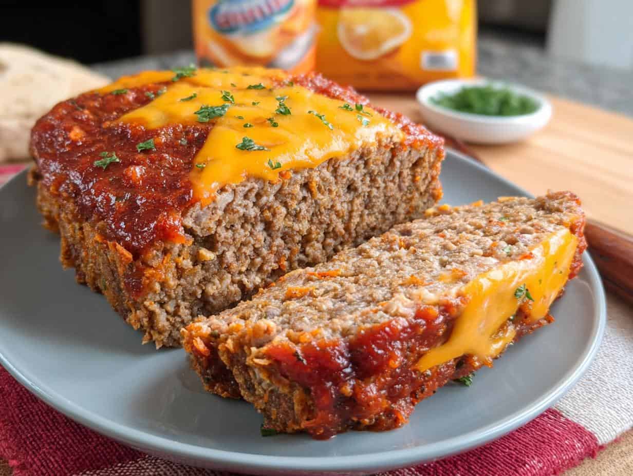 Dorito Taco Meatloaf: Crazy Flavor - Dorito Taco Meatloaf - additional detail