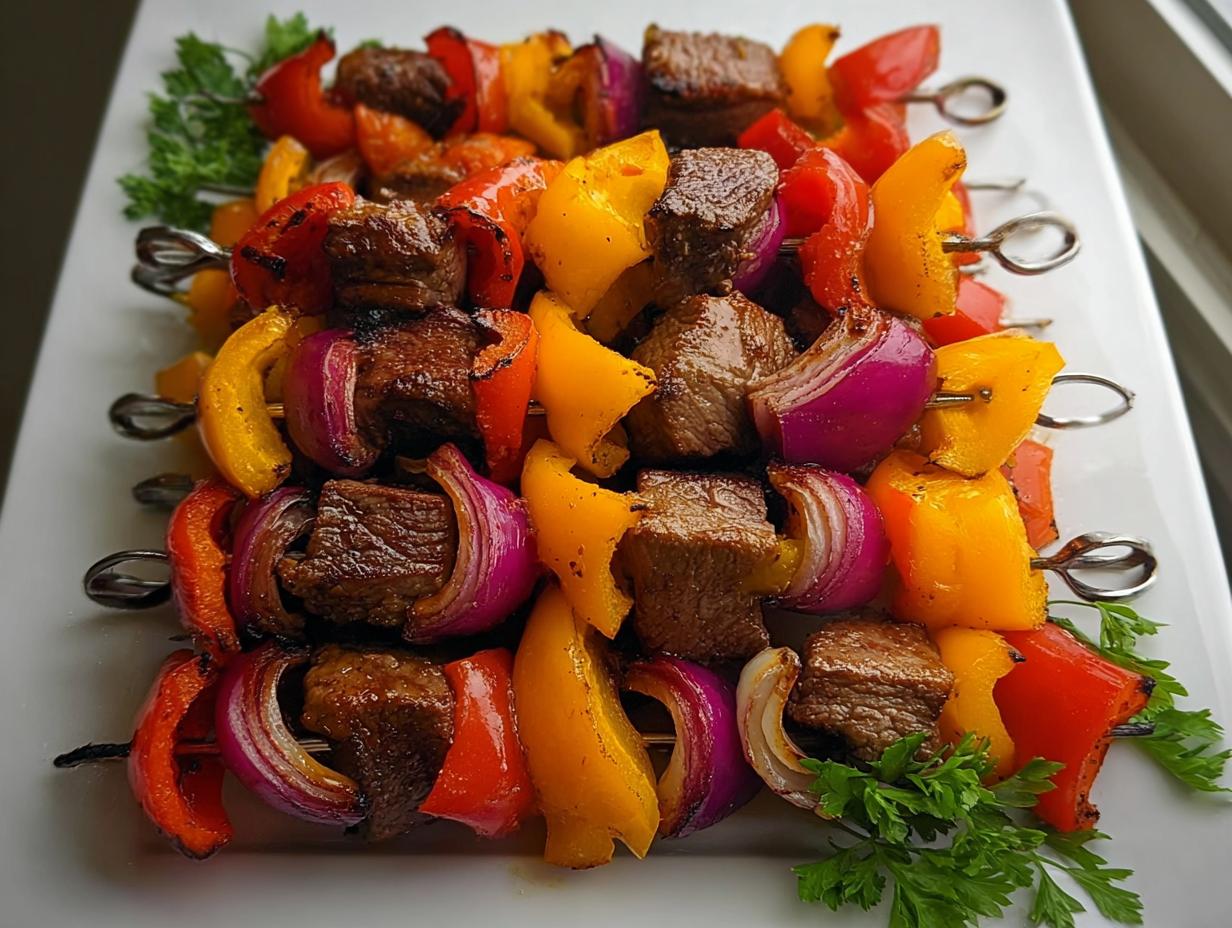 Fajita Steak Kabobs: 1 Amazing Recipe - Fajita Steak Kabobs - additional detail