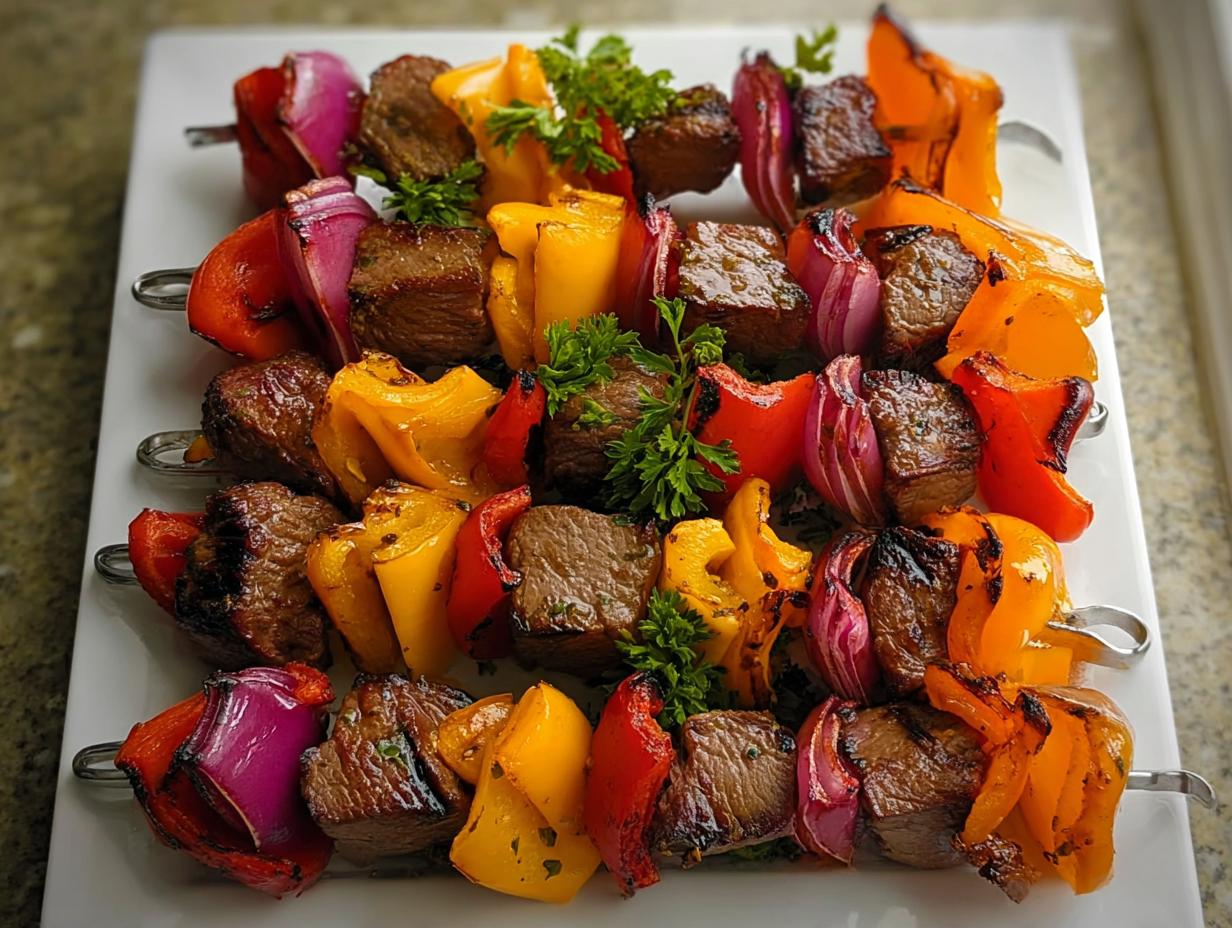 Fajita Steak Kabobs