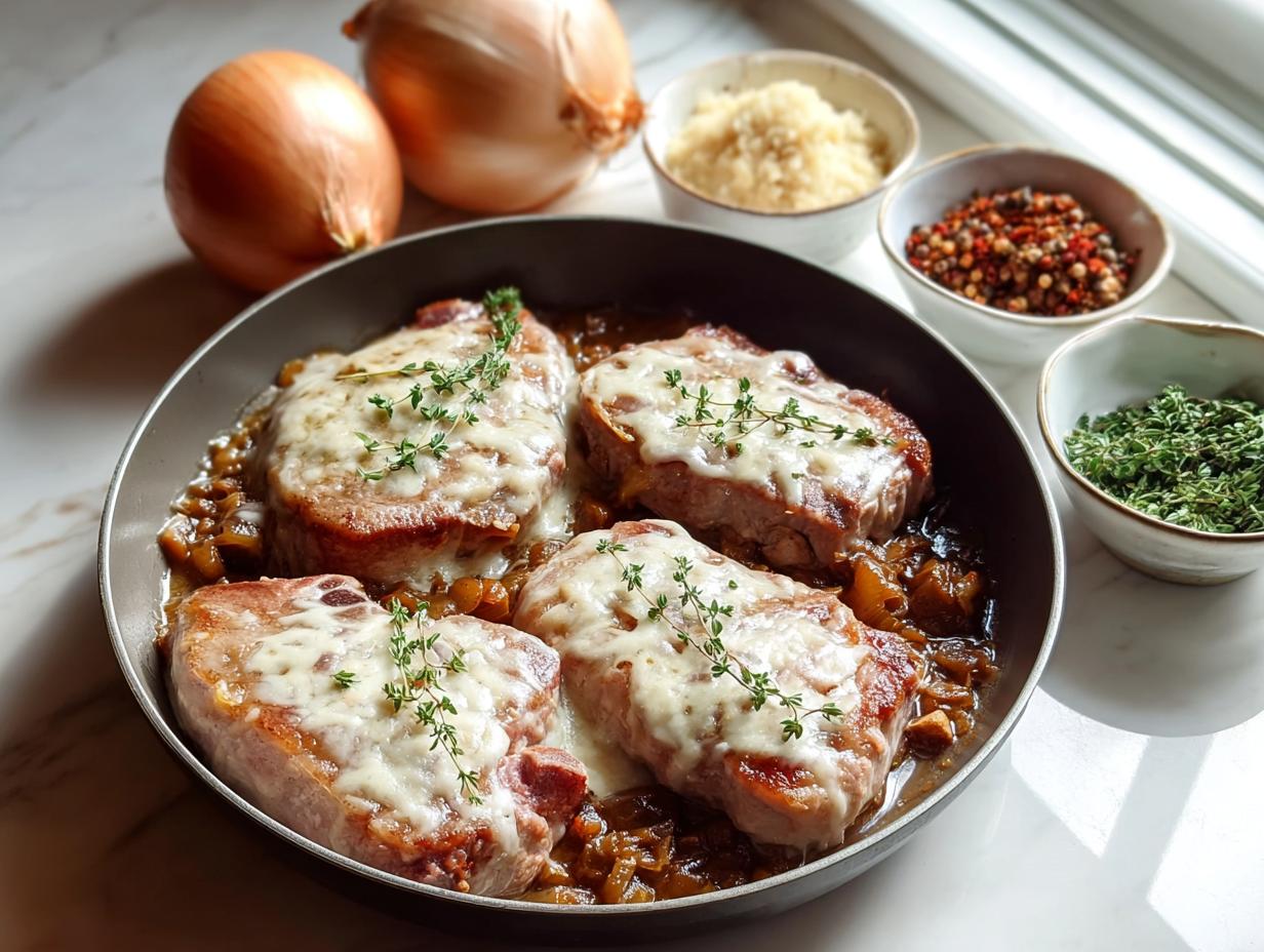 French Onion Pork Chops: 4-Ingredient Genius - French Onion Pork Chops - additional detail