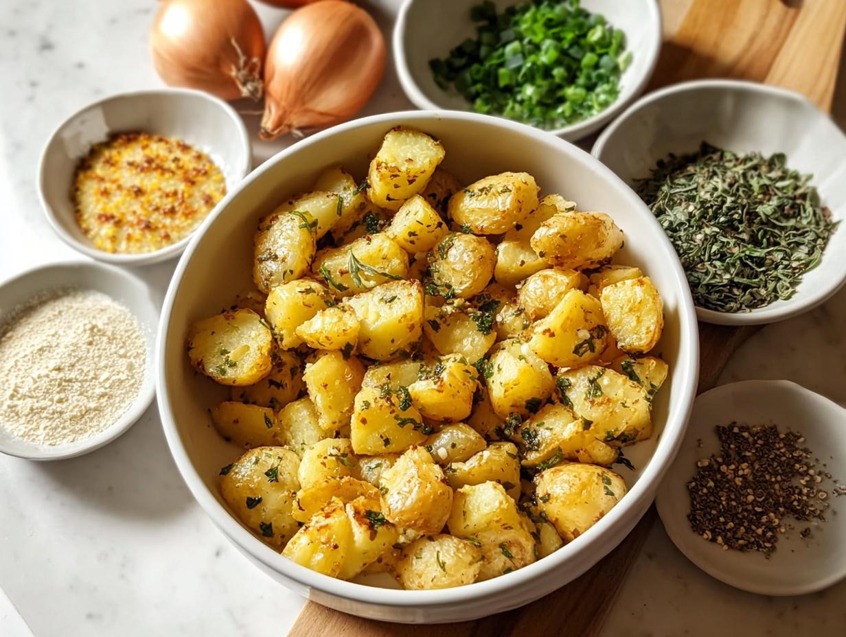 Garlic Herb Roasted Potatoes: Savory 5-Star Side - Garlic Herb Roasted Potatoes - additional detail