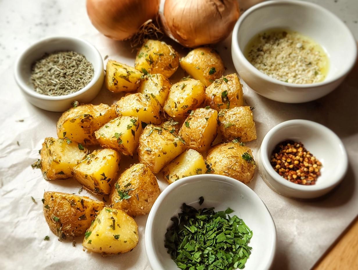 Garlic Herb Roasted Potatoes