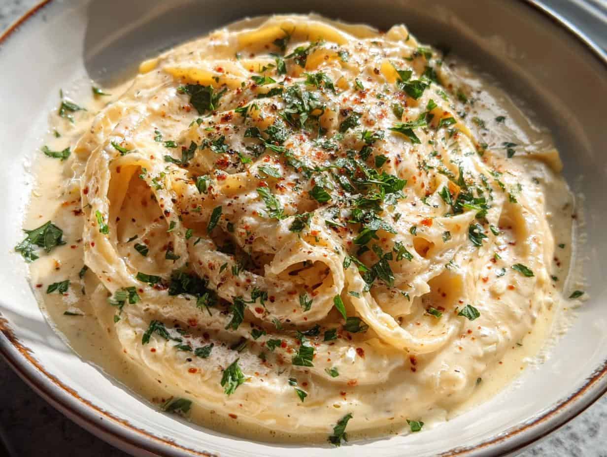 Amazing 15-Minute Garlic Parmesan Sauce - Garlic Parmesan Sauce - additional detail