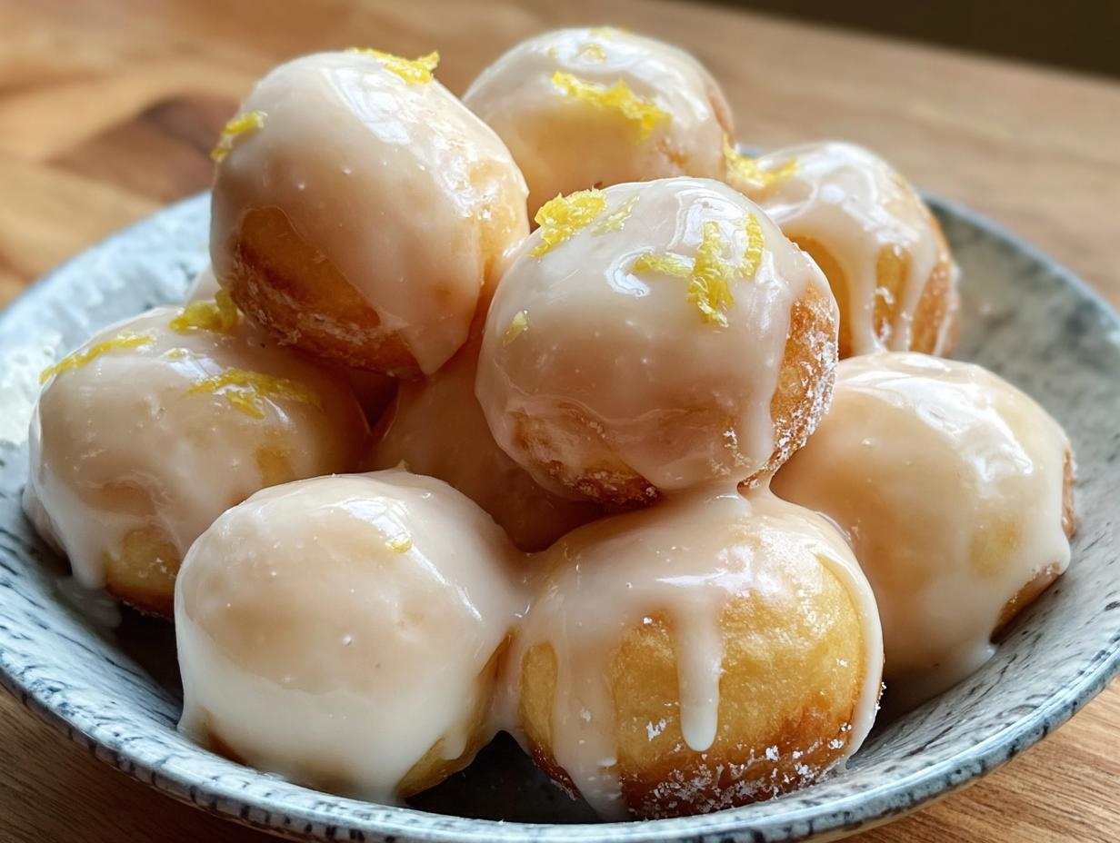 Glazed Lemon Donut Holes: Easy Sunshine Bites - Glazed Lemon Donut Holes - additional detail