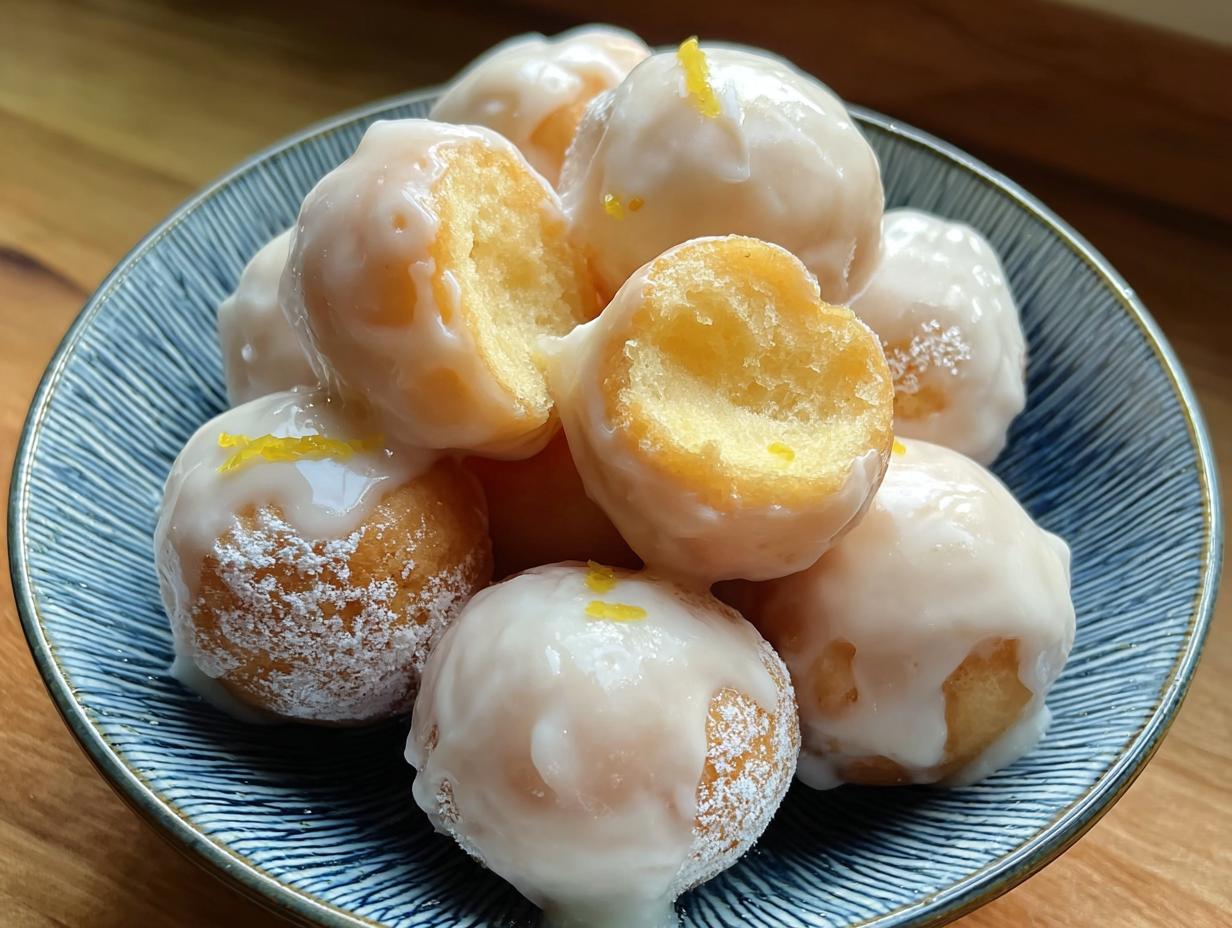Glazed Lemon Donut Holes: Easy Sunshine Bites - Glazed Lemon Donut Holes - additional detail