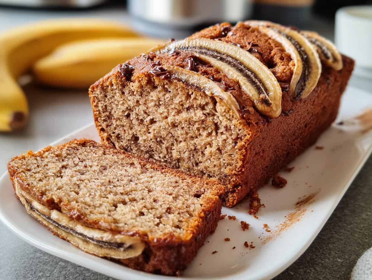 Greek Yogurt Banana Bread: 2 Delicious Loaves - Greek Yogurt Banana Bread - additional detail