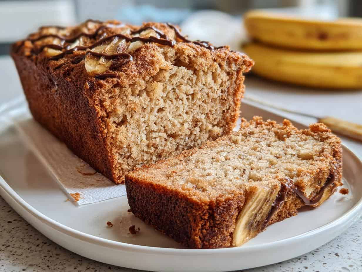 Greek Yogurt Banana Bread: 2 Delicious Loaves - Greek Yogurt Banana Bread - additional detail