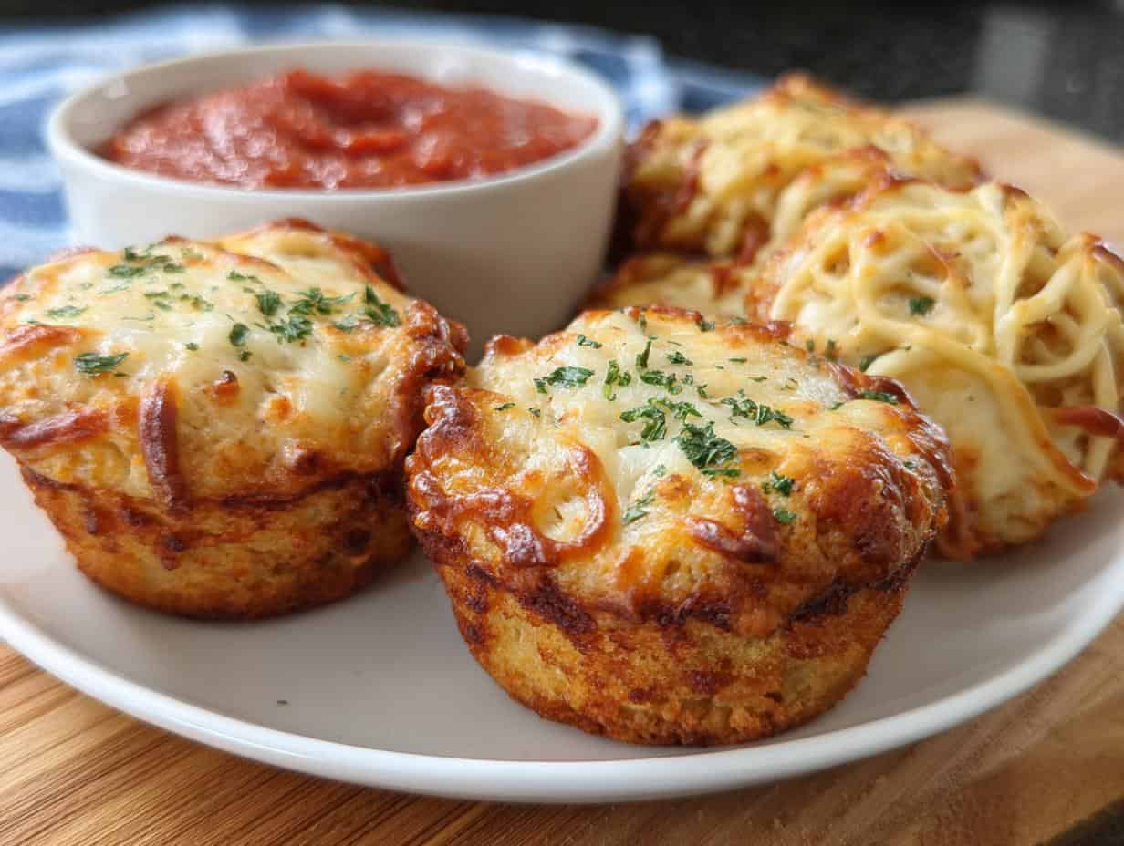 Ground Chicken Parmesan Muffins
