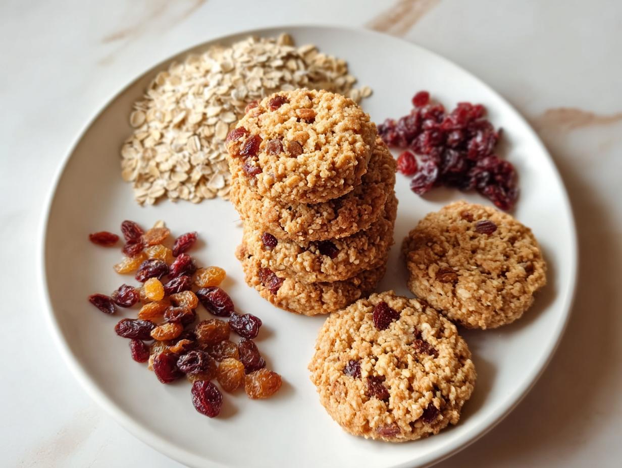 Healthy Oat Cookies Fruit