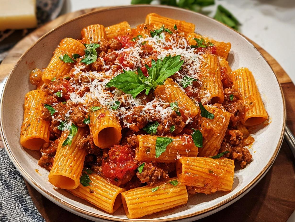 Hearty Sausage Rigatoni