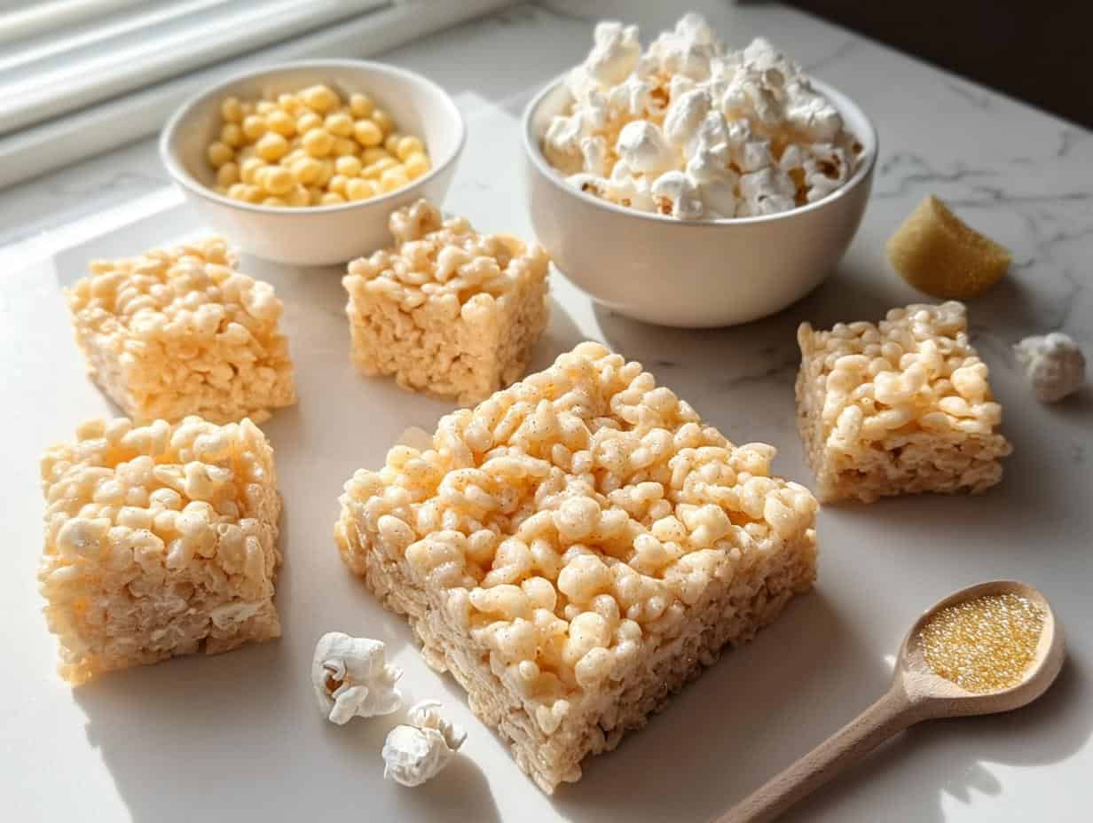 Easy Lemon Rice Krispie Treats: 1 Zesty Bite - Lemon Rice Krispie Treats - additional detail
