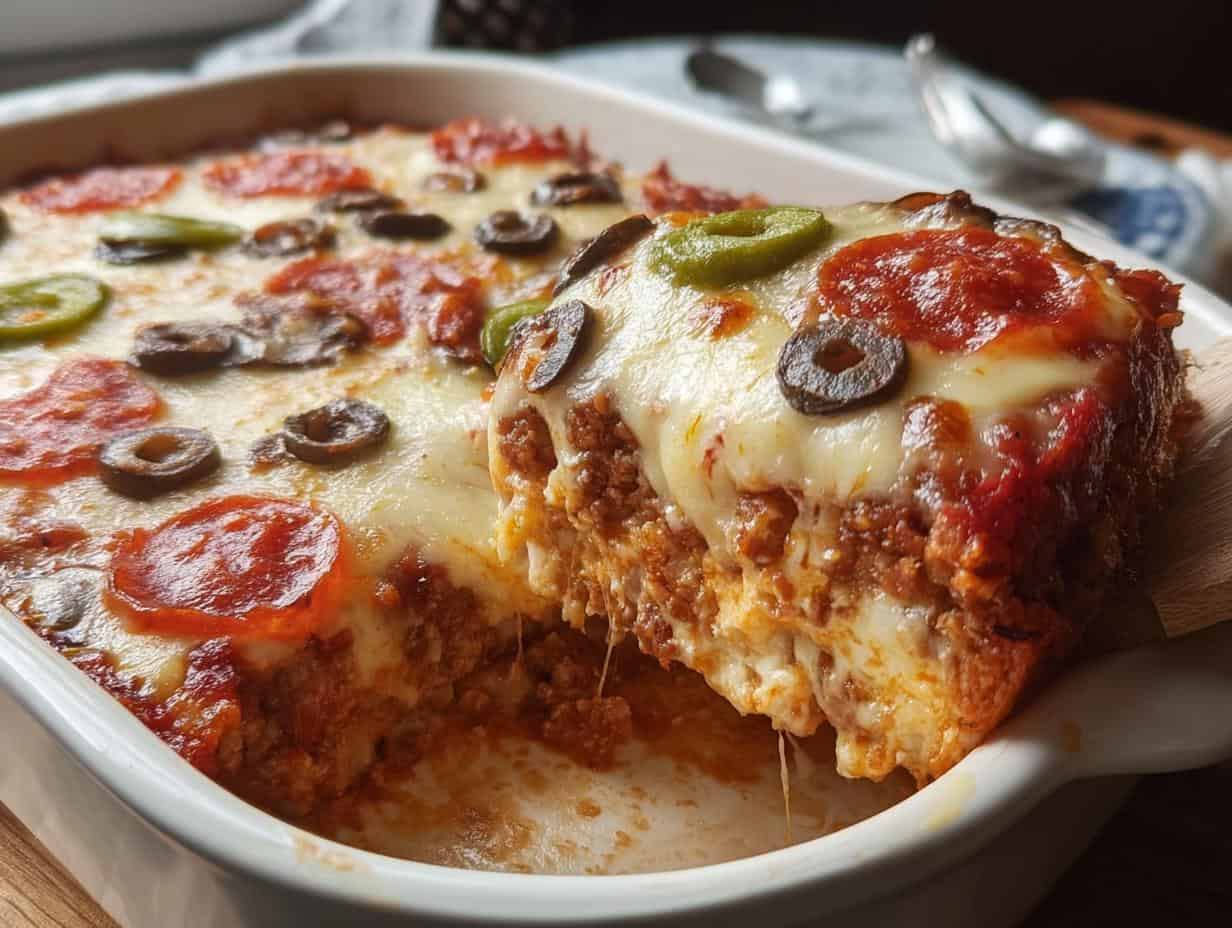 Low Carb Pizza Casserole