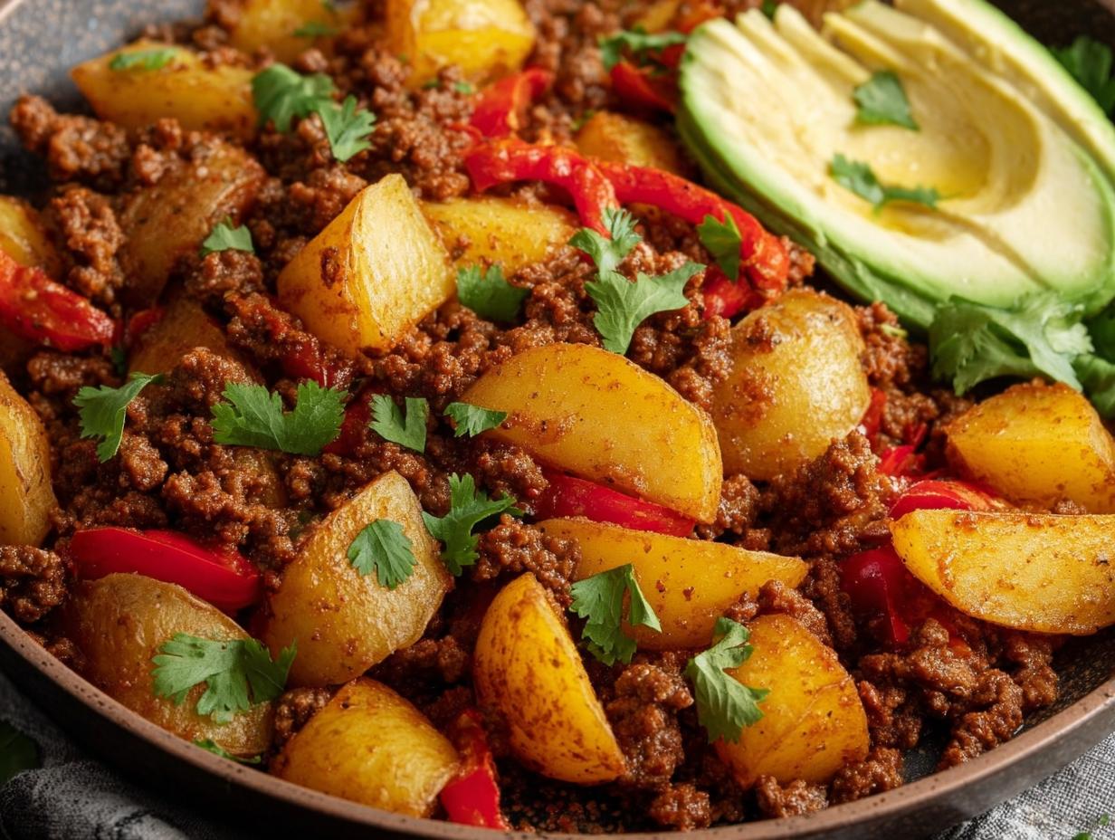 Mexican Ground Beef Potato: 1 Pan Dinner - Mexican Ground Beef Potato - additional detail