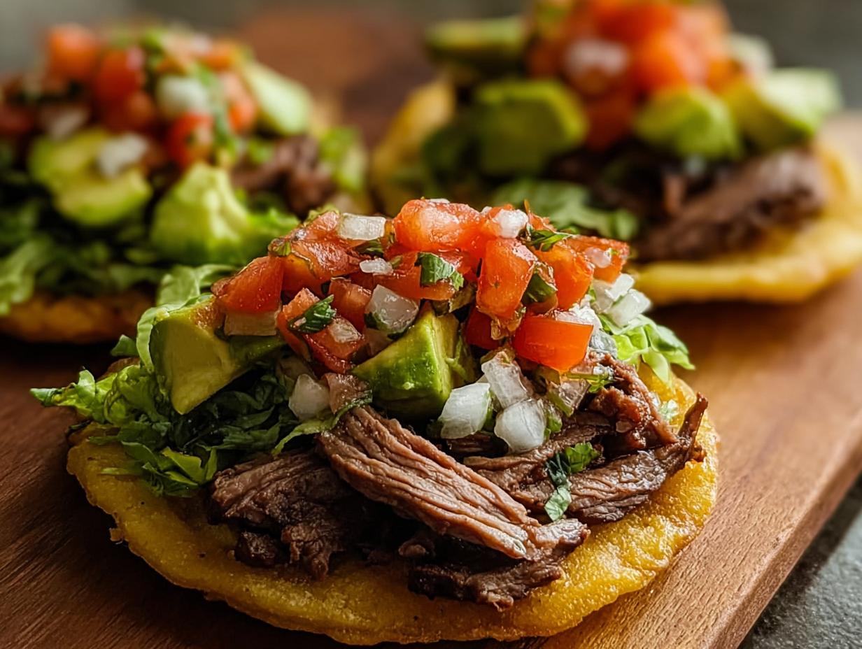 Mexican Tostadas Carne Asada: Amazing Fiesta - Mexican Tostadas Carne Asada - additional detail
