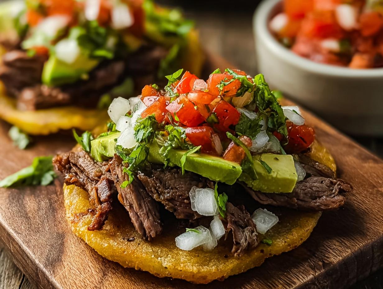 Mexican Tostadas Carne Asada: Amazing Fiesta - Mexican Tostadas Carne Asada - additional detail