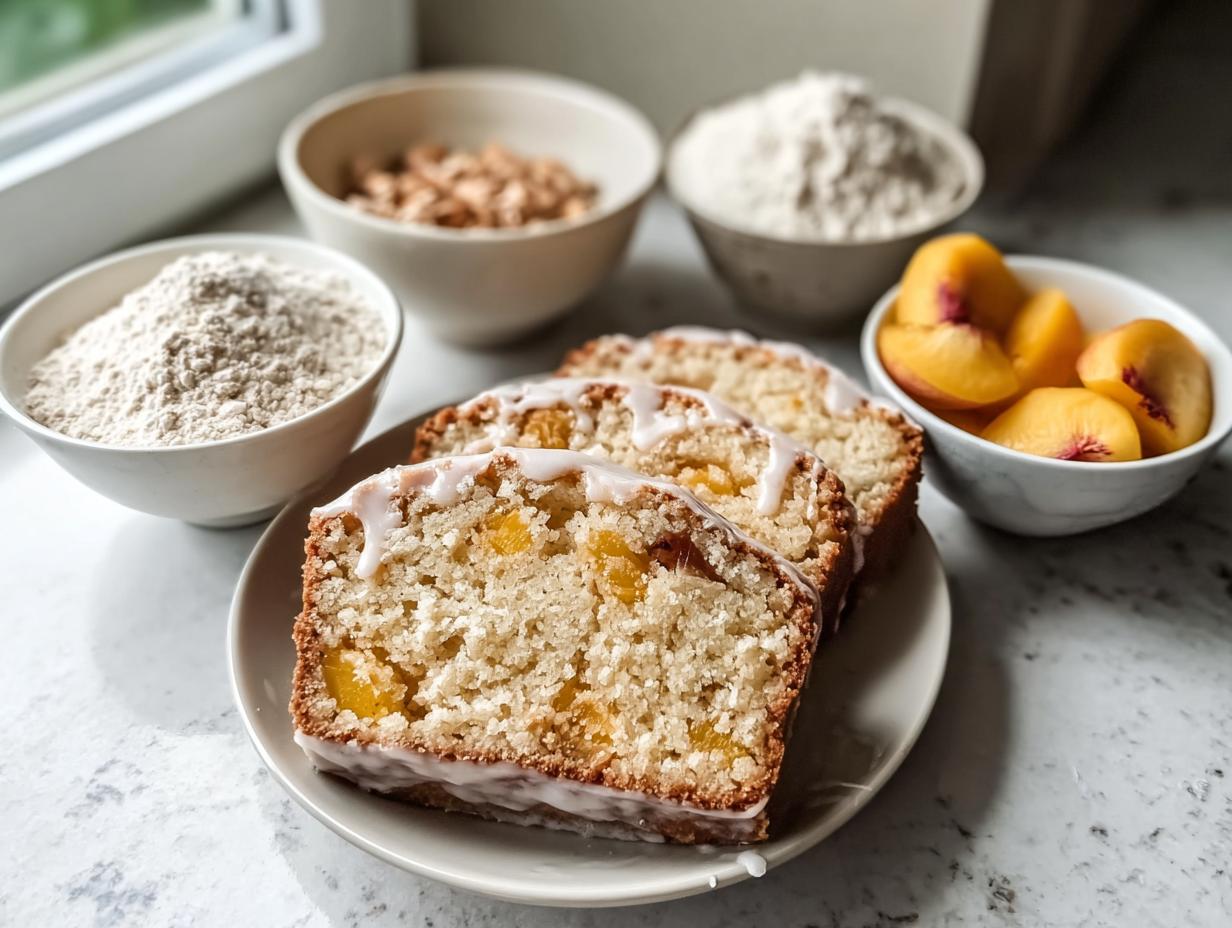 Peach Pound Cake: 1 Easy Moist Recipe - Peach Pound Cake - additional detail