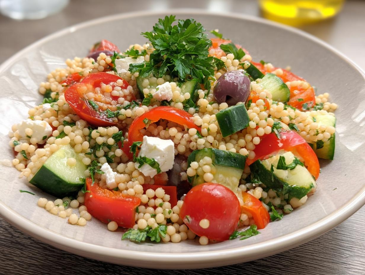 Pearl Couscous Salad: Delicious & Easy 15-Min Prep - Pearl Couscous Salad - additional detail