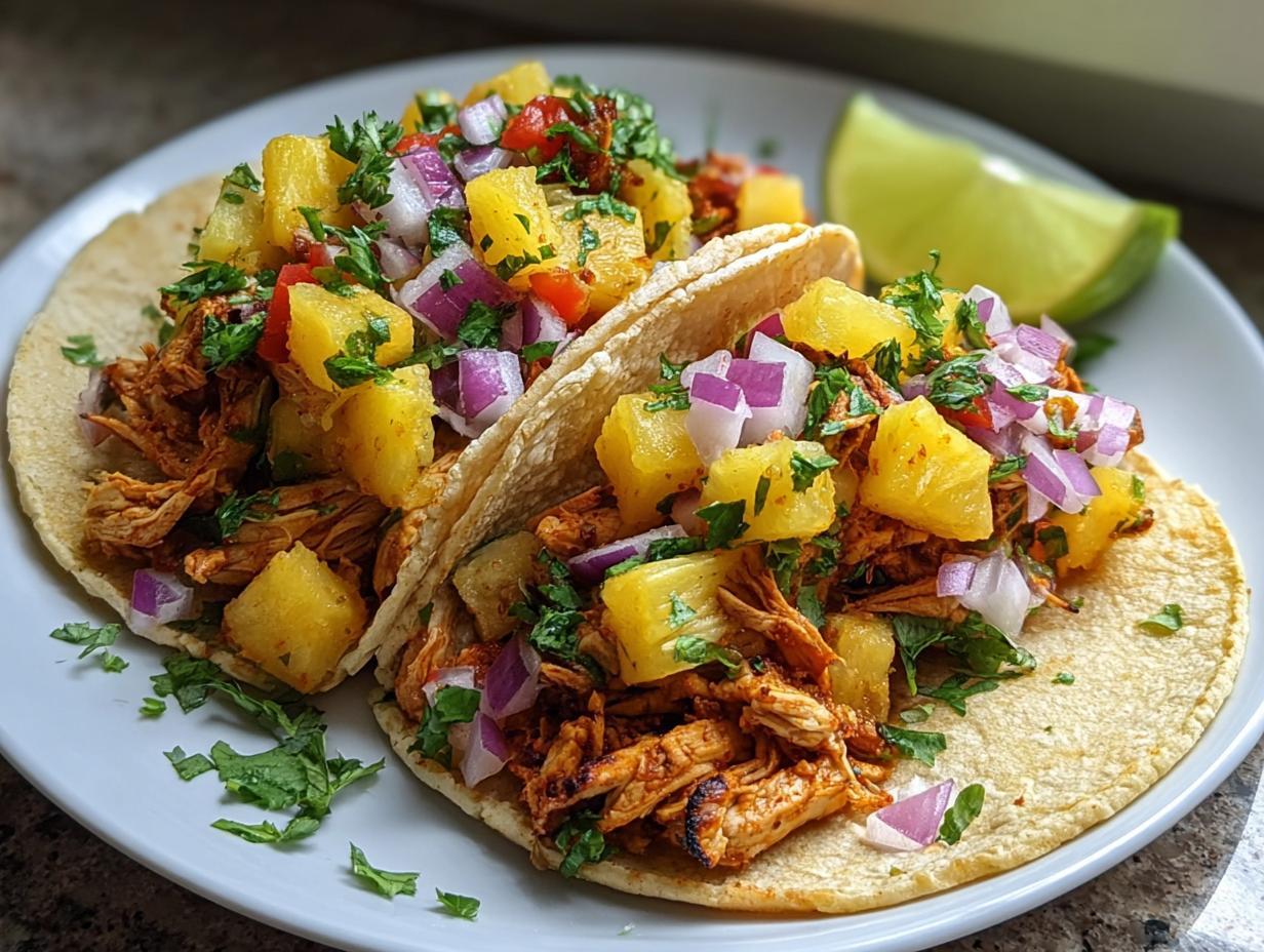 Pineapple Chicken Tacos
