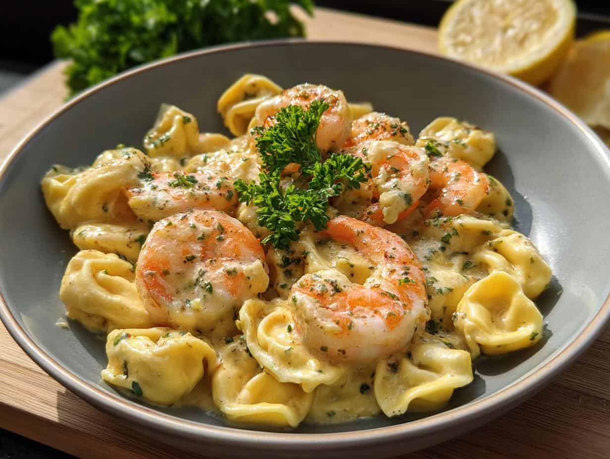 Shrimp Alfredo Tortellini