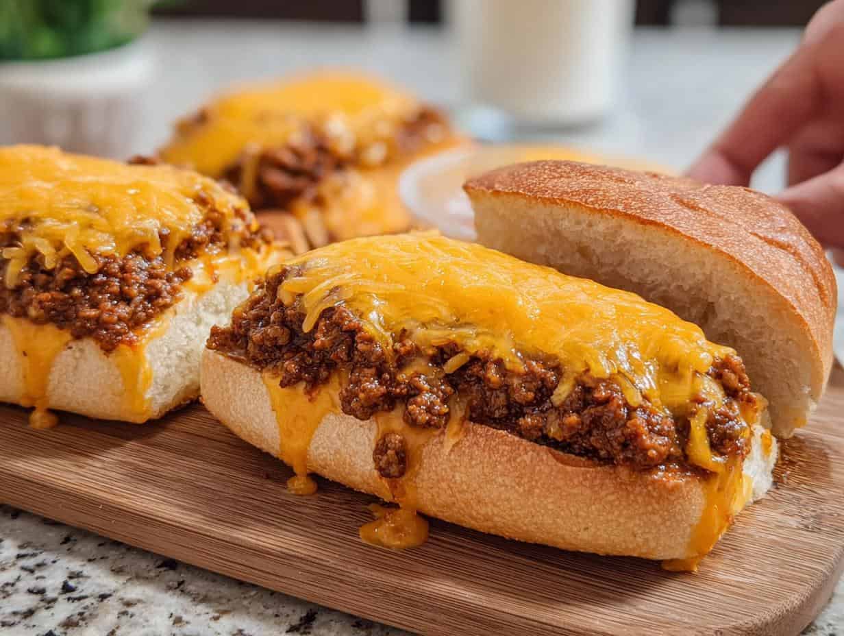 Sloppy Joe French Bread: 1 Amazing Recipe - Sloppy Joe French Bread - additional detail
