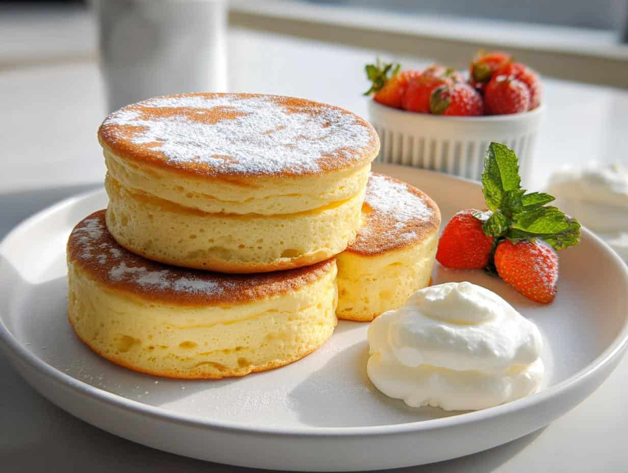 Soufflé Pancakes: 2 Secrets to Perfect Fluff - Souffle Pancakes - additional detail