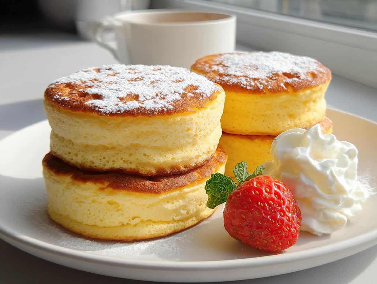 Soufflé Pancakes: 2 Secrets to Perfect Fluff - Souffle Pancakes - additional detail