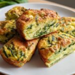 Spinach Zucchini Frittata Fingers