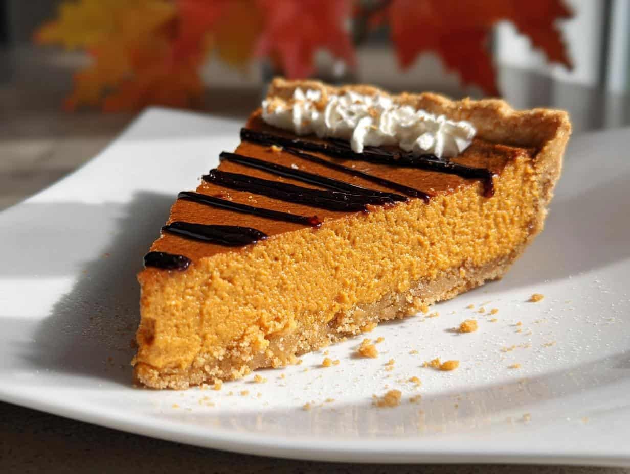 Sweet Potato Pie Perfection: 1 Magic Touch - Sweet Potato Pie - serving suggestion