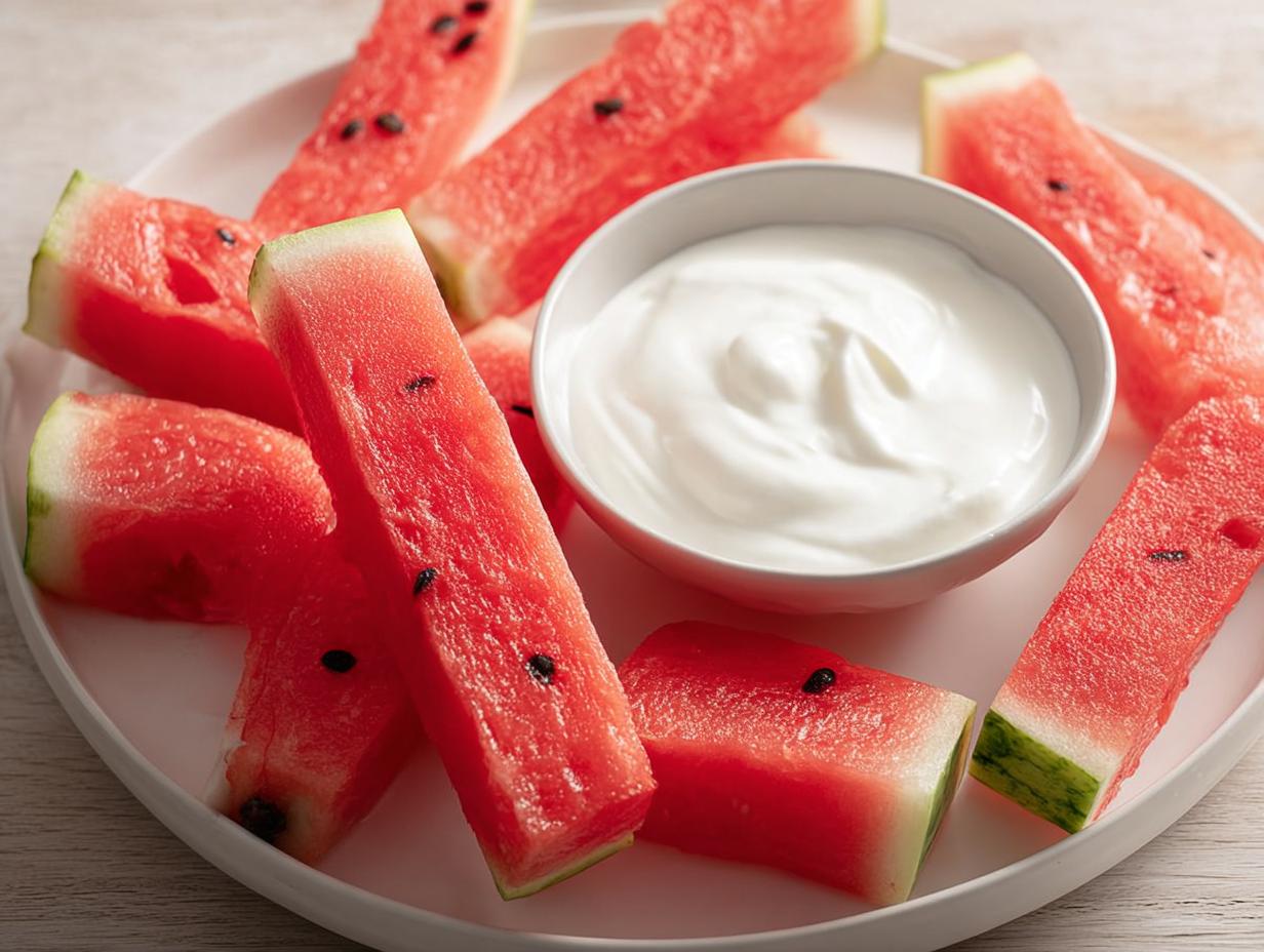 Watermelon Fries: 5 Must-Try Yogurt Combos - Watermelon Fries Whipped Yogurt - additional detail