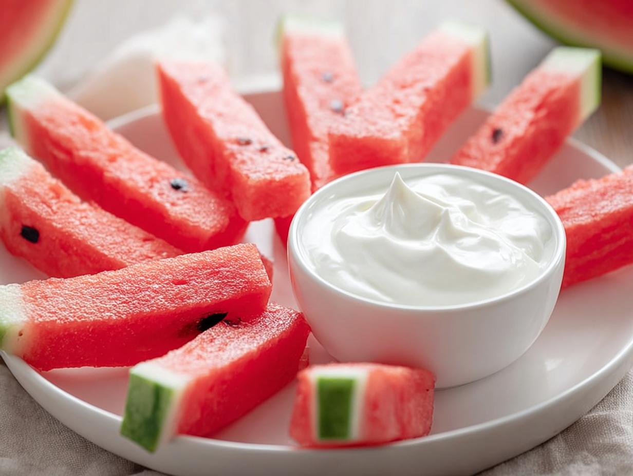 Watermelon Fries: 5 Must-Try Yogurt Combos - Watermelon Fries Whipped Yogurt - additional detail