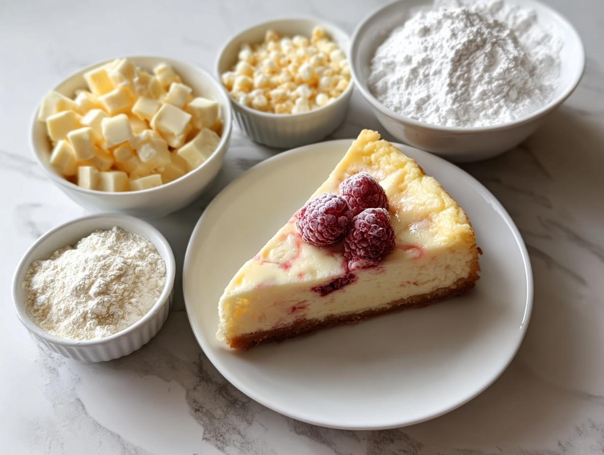 White Chocolate Raspberry Cheesecake: Divine 1-Hour Prep - White Chocolate Raspberry Cheesecake - additional detail