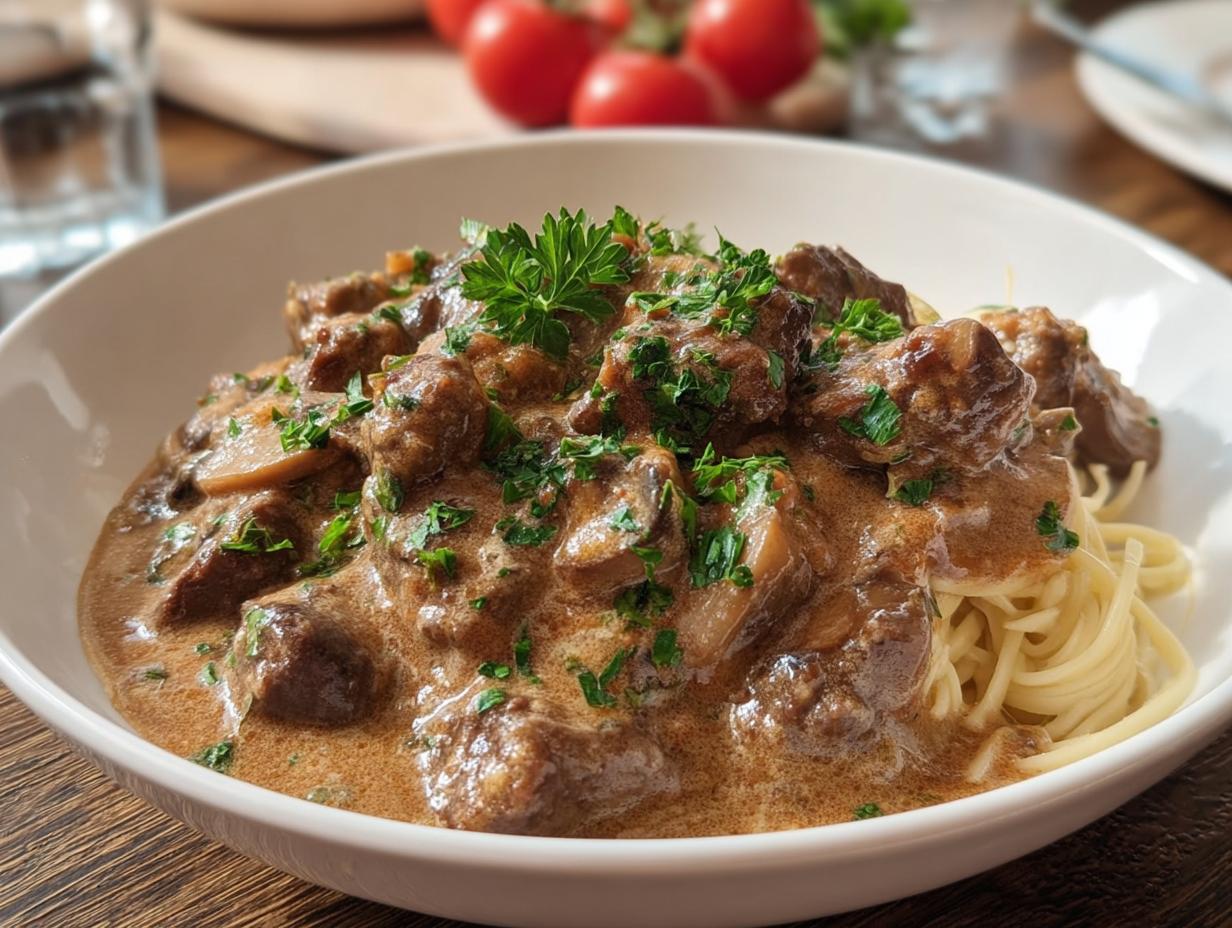 Beef Stroganoff Crockpot