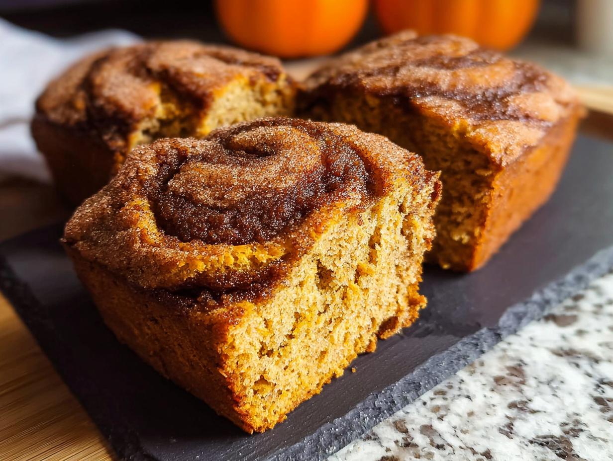 Cinnamon Swirl Pumpkin Bread: Divine Fall Treat - Mini loaves cooling on a wire rack