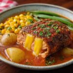 Creamy Blackened Salmon Chowder